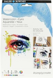 Daler-Rowney Simply Eyes zestaw do aktywności akwarelowej, "zrób