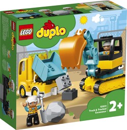 Lego Duplo 10931 Ciężarówka i koparka gąsienicowa