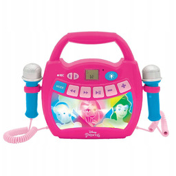 Głośnik karaoke Disney Princess z mikrofonami