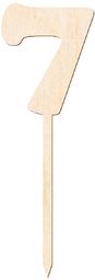 Topper drewniany na tort 7 - 12 cm