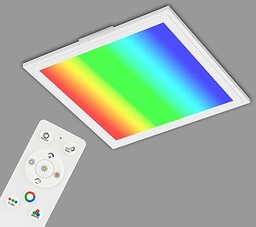 Briloner Ultrapłaski panel LED RGB CCT, kwadratowa lampa