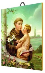 Święty Antoni z Padwy, obraz ceramiczny