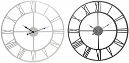 Home ESPRIT Zegar ścienny biały czarny metal 60