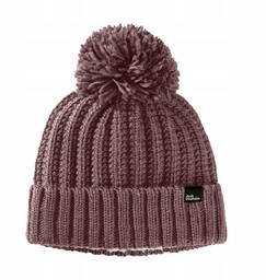 Czapka z dzianiny Jack Wolfskin czerwony r. M