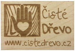 ČistéDřevo Magnes drewniany magnes z własnym motywem