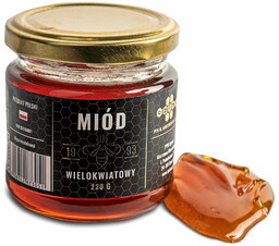 Naturalny miód wielokwiatowy 220 g.