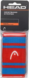 HEAD Unisex Adult Wristband Striped 5, Hibiscus/Orange, 15