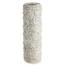 Eurofirany Wazon dekoracyjny 11x11x35 Naira kremowy 01