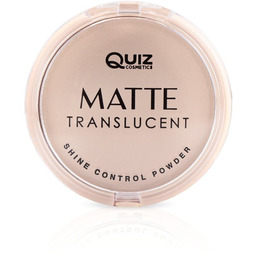 QUIZ COSMETICS Matte Translucent Powder transparentny puder matujący