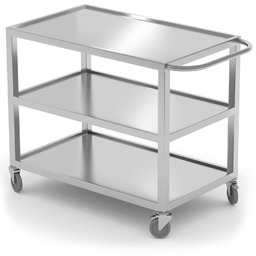 Wózek cateringowy kelnerski spawany mobilny 3-półkowy do 240