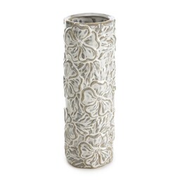 Eurofirany Wazon dekoracyjny 9x9x26 Naira kremowy 02