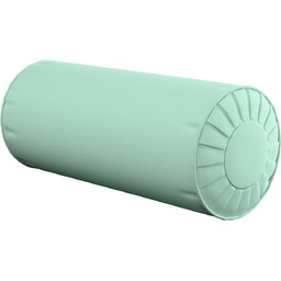 Poduszka wałek z zakładkami, turkusowo - miętowy, Ø20