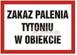 NC011 Zakaz palenia tytoniu w obiekcie.
