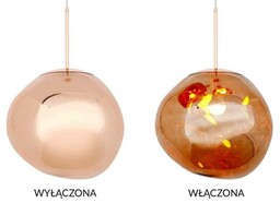 MOOSEE lampa wisząca FUSION 40 miedziana - akryl