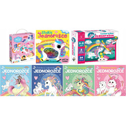 Puzzle CzuCzu Ach Jednorożce+Słodkie jednorożce+Loteryjka+Pokoloruj Pakiet