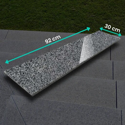 Parapet granitowy grafitowy polerowana G654 NEW 92x30x2 cm