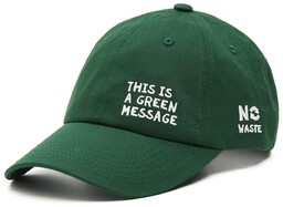 Cropp - Ciemnozielona czapka z daszkiem - Zielony