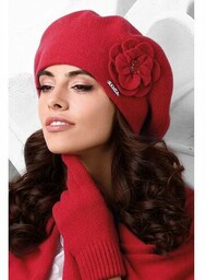 Kamea Vicenza Nakrycie głowy beret, czerwony