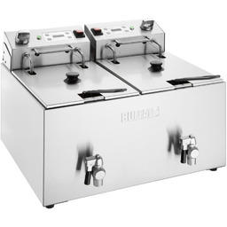 Buffalo Frytownica elektryczna 2-komorowa nastawna 16L, 5.8kW, Buffalo