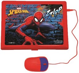 LEXIBOOK Zabawka laptop edukacyjny Spider-Man 124 aktywności JC598SPI17