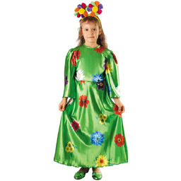 Strój Wiosna Nowa 98/104 Kwiaty Zielona Łąka