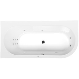 ASTRA L HYDRO wanna z hydromasażem, 165x80x48cm, biała