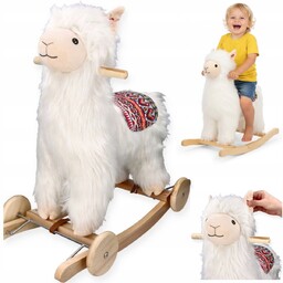 ALPAKA JEŹDZIK KONIK NA BIEGUNACH BUJAK INTERAKTYWNY
