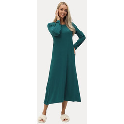 Bambusowa koszula nocna damska VIOLA Zielony turkus