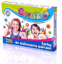 Farby do malowania palcami 4 kolory Astra Creativo