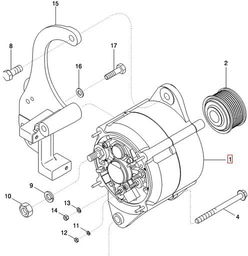 ALTERNATOR 135A NEW HOLLAND CASE 86994128 - 125849A1