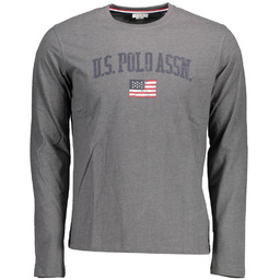 KOSZULKA POLO Z DŁUGIM RĘKAWEM MĘSKA SZARA