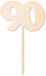 Topper drewniany na tort 90 - 12 cm