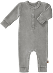 Fresk Rampers welurowy 0-3 miesięcy Paloma grey