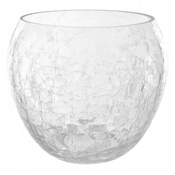 Zestaw 3x Doniczka szklana storczyków przezroczysta kula śr.16cm,