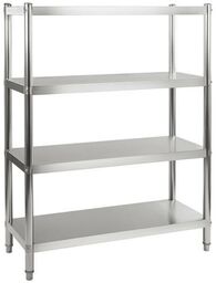 Royal Catering Regał nierdzewny 4-półkowy składany 10010224