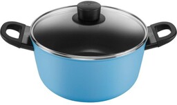 Ballarini garnek 2H z pokrywką 24 cm niebieski