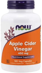 Now Foods Apple Cider Vinegar Ocet Jabłkowy 450mg-