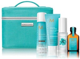 Moroccanoil, zestaw podróżny do włosów ciemnych, kosmetyczka, suchy