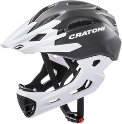 Cratoni C-maniac kask rowerowy, czarny/biały, matowy M/L