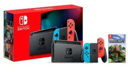 Nintendo Switch Joy-Con v2 Czerwono-niebieski + Minecraft Konsola