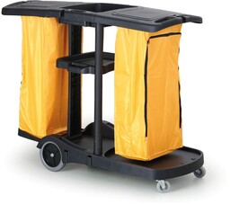 Profesjonalny wózek do sprzątania z workami na śmieci,