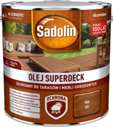 Olej do tarasów i mebli ogrodowych Superdeck Tek
