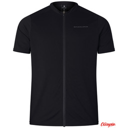 Endura Koszulka rowerowa Loop S/S Zipped Jersey Black