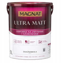 Magnat Ultra Matt Farba biała matowa do ścian