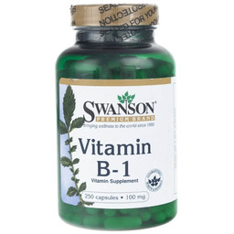 Suplement diety, Witamina B-1 SWANSON, 100 mg, 250