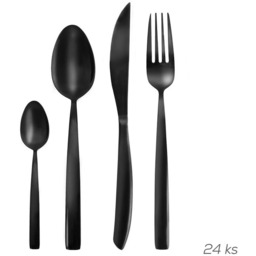 Orion Sztućce ze stali nierdzewnej 24 szt. BLACK