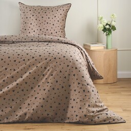 Pościel z bawełny satynowej z lamówką Malorina 140x200