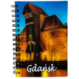 Notatnik 3D Gdańsk Żuraw