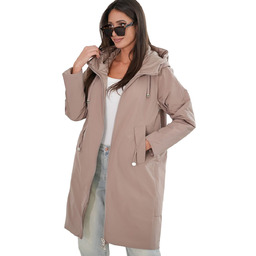 Damski płaszcz SARA  dwustronny, oversize, kaptur, wiosenny,