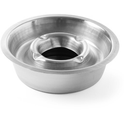 Popielniczka z rynną na popiół stal nierdzewna głęboka